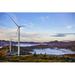 Posterazzi Wind Turbines with Low Fog Patches On Pillar Mountain Kodiak Alaska Fall Poster Print by Marion Owen - 19 x 12