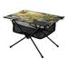 Turtles Butterfly Floral Landscape Camping Folding Table Portable Beach Table with Storage Bag Compact Picnic Table for Outdoor Travel Fishing BBQ