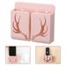 Wozhidaoke Kitchen Organizers And Storage Mobile Phone Remote Control Storage Box Free Perforation Wall Storage Rack Desk Organizers And Storage Organization And Storage Bathroom Storage Pink 12*10*3