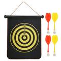 Double Sides Magnetic Dart Board Hanging Dartboard with Darts Target Toy for Adults Children15 inch