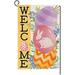 Easter Eggs House Flag 28 x 40 Vertical Double Sided Welcome Spring Floral Rabbit Farmhouse Holiday Outside Decorations Burlap Yard Flag BW276-40