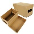 2 Pcs Toy Storage Bins Office Decor Containers with Lids Scrapbook Paper File Organizer Box
