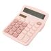 myvepuop Office&Craft&Stationery Office Color Computer Large Screen Calculator Digit Handheld Desktop Calculator Pink One Size