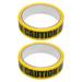 2PCS CAUTION Warning Safety Tape Safe Self Adhesive Sticker Warning Tape Masking Tape Barrier Tape Roll