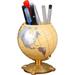 Vintage Globe Pen Holder Desk Organizer - Cool and Fun Pencil Cup for Teacher Kids and Men - Large Capacity Resin Pen Holder - Perfect Gift for Home and Office
