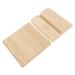 1 Set Blank Board Bamboo Payment Code Desktop Name Plate Display Board With Base