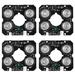 4X 4 Array IR LED Spot Light Infrared 4X IR LED Board for CCTV Cameras Night Vision (52mm Diameter)