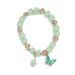 Soug IUYQY Colorful Ceramic Crystal Beaded Bracelets Handmade Butterfly Charm Stretch Bracelets Jewelry Gifts Friendship C7Z1 For Kids New