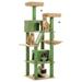 Cactus Cat Tree 70.9 Tall Cat Tree for Indoor Cats Large Cat Tree for Large Cats Multi-Level Tall Cat Tower with 6 Scratching Posts 2 Cat Condos 2 Perches Large Hammock Pompoms