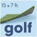 AllGreen Golf 15 x 7 Ft Artificial Grass for Golf Putts Indoor/Outdoor Area Rug