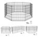 24/30/36/42/ Inch Pet Playpen Puppy Playpen Dog Exercise Pen Indoor Outdoor Folding Dog Fence for Small Animals 8 Panel