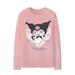 Sanrio Long-sleeved T-shirt Women 2024 New Cinnamon Dog Kulomi Melody Co-branded Clothes Pure Cotton T-shirt Tide