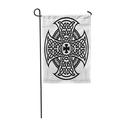KDAGR Viking Celtic National in The Shape of Cross Black Garden Flag Decorative Flag House Banner 28x40 inch