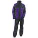 NexGen SH2222 Women s Purple and Black Oxford Water Proof Motorcycle Rain Suit Small