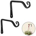 ZIAxiav Kitchen Organizers And Storage Kitchen Gadgets Bracket Steel Wall Home 2 Pack Made Hanging Decor Hooks of (Black) Rustic Wall Hook Tools & Pantry Organizers Under Sink Organizer