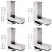 Glass Shelf Bracket Adjustable 4PCS Glass Shelf Mounting Bracket Glass Shelf Wall Bracket