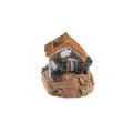 Dinmmgg Micro Landscape Decoration Miniature Resin Garden Statue House Second Christmas Together Ornament Dated Christmas Ornament