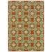 Sphinx Montego Area Rug 8323D Rust Circles Flowers 7 10 x 10 10 Rectangle