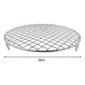 Round Grill Net Circular Roasting Wire Pellet Basket for Wood Stove Round Bbq Grate Replacement Charcoal Grate Camping Bbq Grill Bbq Mesh Mat Stainless Steel Metal Iron Wire