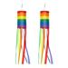Zonh 2 Pcs Rainbow Windshield Flag Balloons Pride Decorations Rainbow Column Windsock Wind Socks Wind Sock Flags