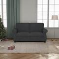 YiLaiIn Sofa with Solid Wood Frame Comfy Sofa Couch with Extra Deep Seats Modern 2 Seater Sofa for Living Room Apartment Lounge Grey