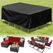 Qtmnekly Patio Furniture Set Cover Waterproof Heavy Duty Funiture Covers for Outdoor Sectional Sofa Set Wicker Rattan Table XXL