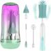 Electric Baby Bottle Brush Cleaner Set with Milk Powder Stirring Function - USB-C Rechargeable Silicone Bottle Brush Kit with Bottle Brush Nipple Brush Straw Brush & Mixer Stick