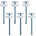 Eease 6pcs Pressure Mounted Kids Guard Railing Threaded Rod Screws Walk Rail Screws