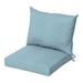 Arden Selections Oceantex Outdoor Dining Chair Cushion Set 21 x 38 Recycled Fabric Water Repellent Fade Resistant 21 x 38 Sky Blue