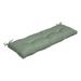 Arden Selections earthFIBER Outdoor Tufted Bench Cushion Water repellent Fade Resistant Tufted Bench Cushion for Bench and Swing 48 x 18 Sage Green Texture