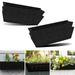 4Pack Felt Replacement Coconut Liner for Planters Fabric Liners for Hanging Baskets Rectangle Planting Container Liners for Garden Wall Hanging Planter Flower Pot