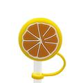 Sueyeuwdi Straw Toppers Sippy Cups 1 Piece Set Of Straw Covers Straw Covers for Reusable Straw Protector Fruit Pvc Straw Caps Silicone Straw Dust Caps Kitchen Gadgets 7*4*1cm