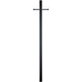 KEERDAO Accessory 3 x 84 1 Outdoor Direct Burial Ladder Rest Photocell Post in Black