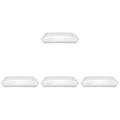 Tool Trays Pizza Grill Set of 4 Bacon Griddle Micro-wave Oven Sausage Cooker for Microwave White