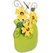 Guichaokj Metal Flower Pot Wall Decor Garden Painted Planter Flower Pot Outdoor Wall Art