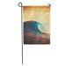 KDAGR Blue Hawaii Amazing Ocean Wave Breaking at Sunset Epic Surf Tide Barrel Garden Flag Decorative Flag House Banner 12x18 inch