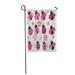 KDAGR Red Lady Ladybugs in The Garden Pink Bug Cute Garden Flag Decorative Flag House Banner 28x40 inch