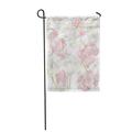 LADDKE White and Pink Tulip Flowers Spring Tender for Natural Garden Flag Decorative Flag House Banner 12x18 inch