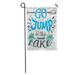 KDAGR Go Jump in The Lake House Sign Vintage for Rustic Wall Lakeside Living Cabin Cottage Hand Lettering Quote Garden Flag Decorative Flag House Banner 12x18 inch