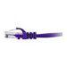 C2G Cat5e Snagless Unshielded (UTP) Network Patch Cable - patch cable - 2 ft - purple