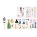 Weloille Magnetic Dress Up Baby Magnetic Princess Dress Up Paper Doll Magnet Dress Up Games Pretend And Play Travel Playset Toy Magnetic Dress Up Dolls For Girls