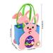 1Pc Easter Egg Basket Gift Box Non-woven Fabric Cute Rabbit Candy Packaging Bag Kids Gifts 2024 Easter Party Decoration Supplies