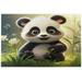 Coolnut Cute Panda Puzzle for Children Adult 1000 Piece Jigsaw Puzzles â€“ Thick Sturdy Wooden Puzzles for Educational Games Challenging Kids Teens Family Puzzle Game Home Decoration Decor Gifts