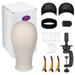 Mannequin Head for Wigs Kit with Stand Practice Suite Modeling Making Beginners