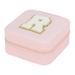 LIANGP Beauty Products Personalized Women s Jewelry Box Travel Jewelry Box English Alphabet Flower Jewelry Makeup Bag Gifts For Women Gifts For Friends Beauty Tools