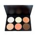 6 Color Blush Palette Long Lasting Delicate Powder Texture Natural Facial Blush for Daily Party Performance Blush and Contouring