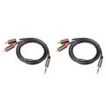 2X RCA Cable Hifi Stereo 3.5mm to 2RCA Audio Cable Aux RCA Jack 3.5 Y Splitter for Amplifiers Audio Car Aux Mobile Phone