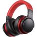 Open Box COMMALTA Active Noise Cancelling Over Ear Bluetooth Headphones - Brilliant Red