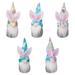 5 Pack Easter Bunny Gnome Decoration Easter Egg Shape Storage Container Jar Rabbit Swedish Tomte Plush Doll Hanging Ornaments Tree Fireplace Holiday Home Decoration