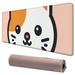 Lzatpd Cute Cat Large XL Mouse Pad for Desk Long Gaming Keyboard Mouse Pad Waterproof Computer Desk Writing Mat Office Desk Accessories